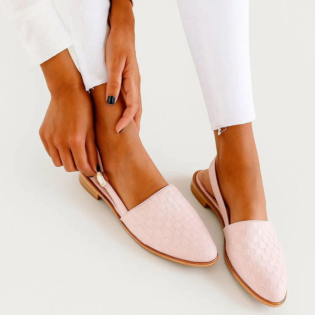 Comfortable Woven Slingback Flats for Everyday Comfort - Image 4