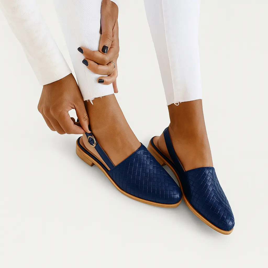 Comfortable Woven Slingback Flats for Everyday Comfort - Image 6