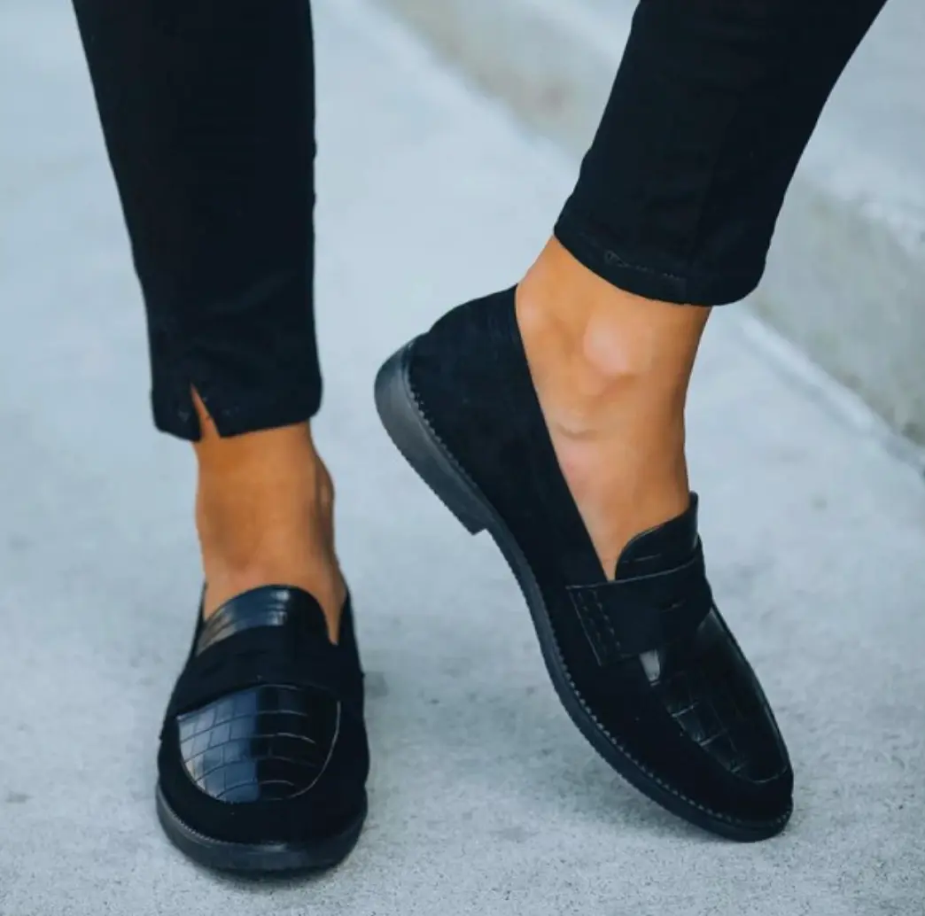 Women’s Black Leather Loafers – Slip-On, All-Day Comfort & Effortless Style - Image 3