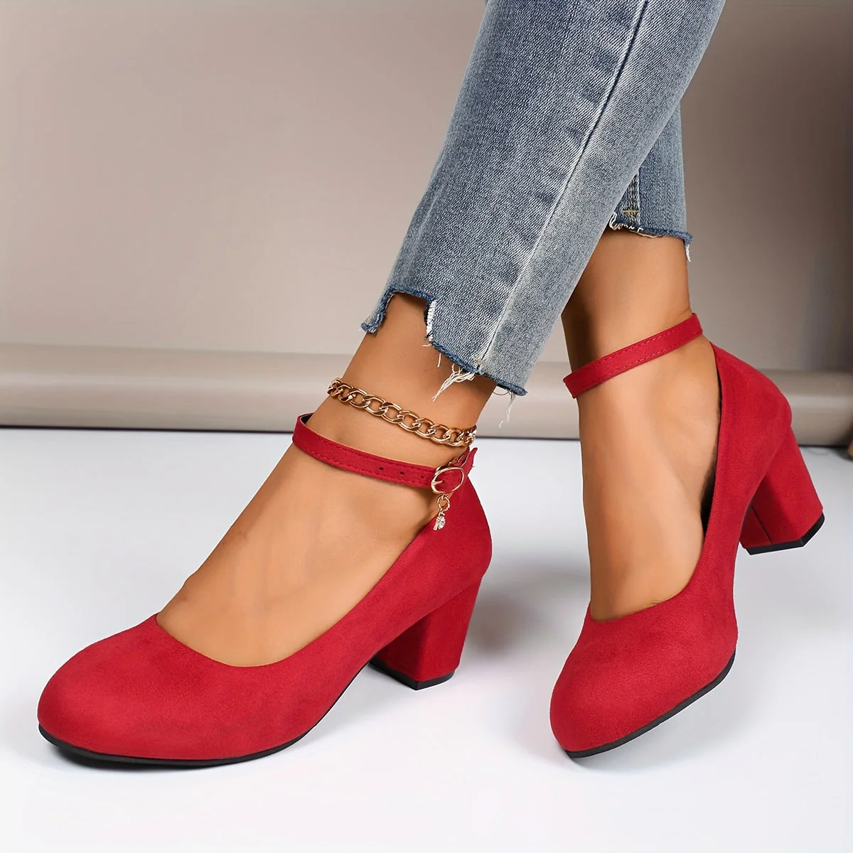 Elegant Block Heel Pumps for Women – Stylish & Versatile - Image 3