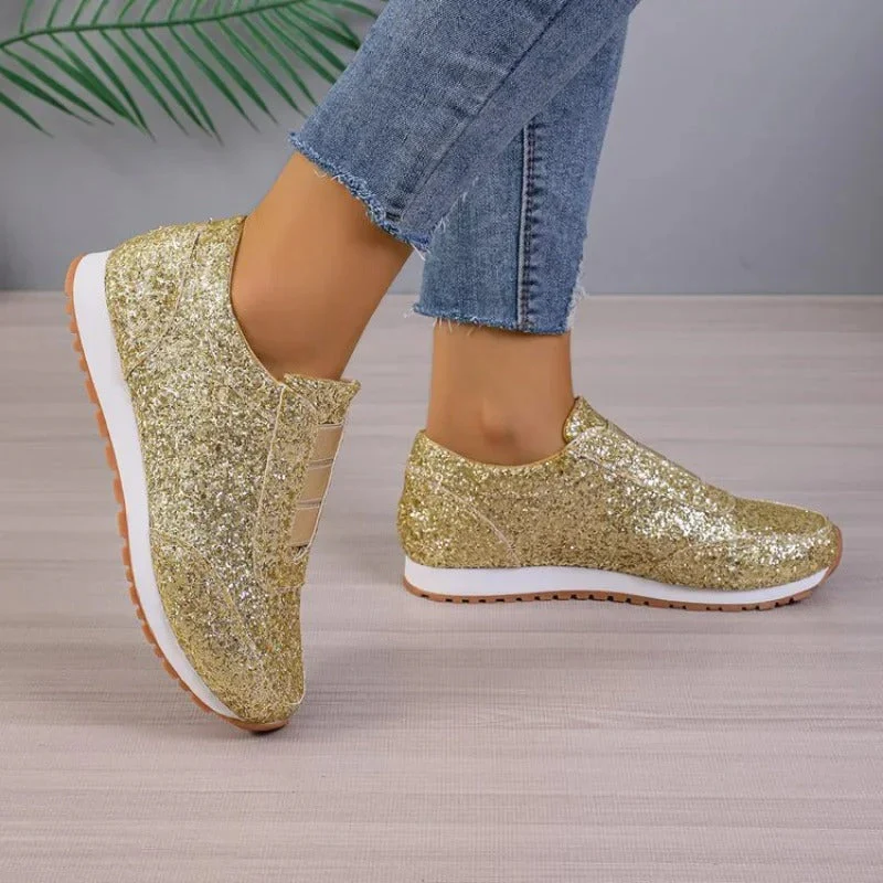 Slip-On Sneakers for Women – Glitter Style & Comfortable Design - Image 6