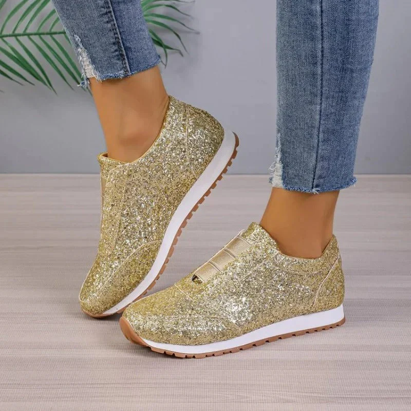 Slip-On Sneakers for Women – Glitter Style & Comfortable Design - Image 7