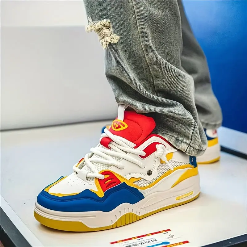 Jake – Lightweight Skate Sneakers – Trendy Color Block Design - Image 3