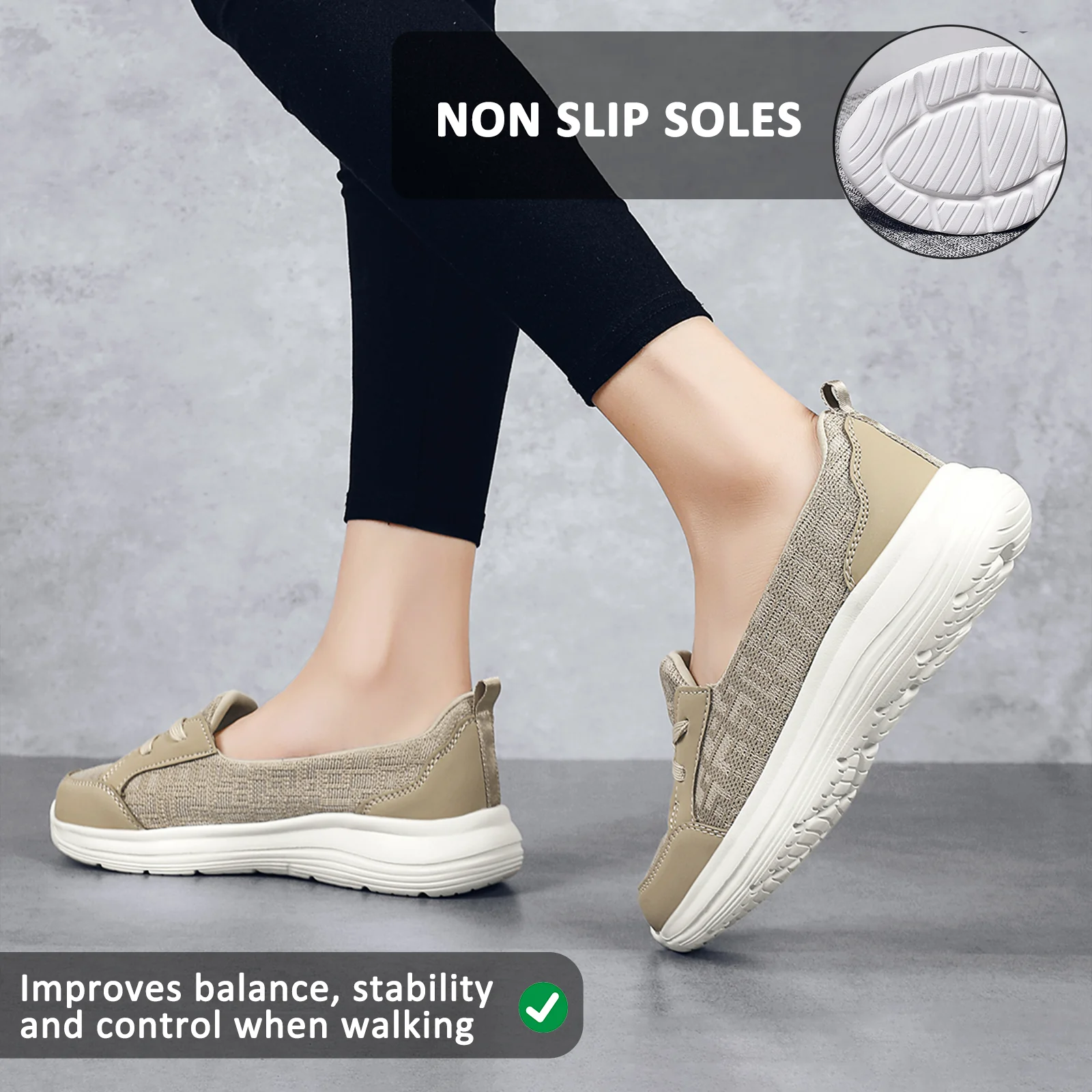 Slip-On Casual Shoes for Women – Comfortable & Versatile Walking Footwear - Image 4