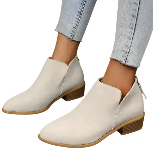 Women’s Modern Low Heel Ankle Boots – Comfortable & Durable Everyday Style - Image 3